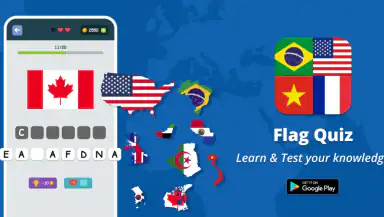Flags of Countries: Quiz Game header