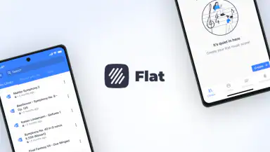 Flat: Music Score & Tab Editor header