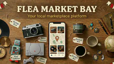 FleaMarketBay: Marketplace header