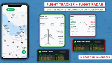 Flight Tracker - Flight Radar header