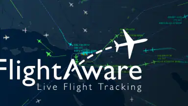 FlightAware Flight Tracker header