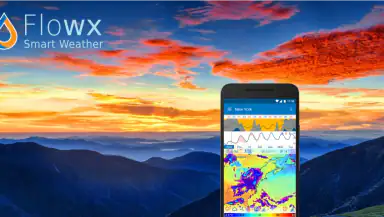 Flowx: Weather Map Forecast header