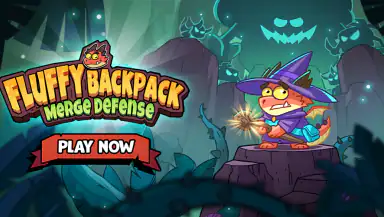 Fluffy Backpack: Merge Defense header