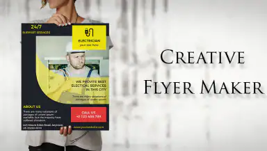 Flyer Maker, Poster Maker header