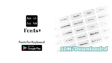 Font Keyboard: Text Fonts+ header