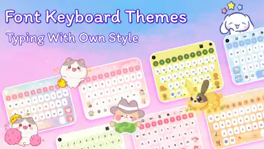Font Keyboard Themes, Emoji header