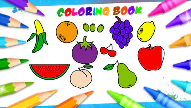 Fruits Coloring Book & Drawing header