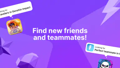 Gameram: Find gaming teammates header