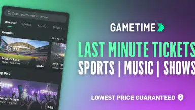 Gametime - Last Minute Tickets header