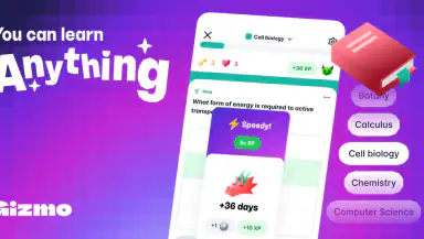 Gizmo: AI Flashcards and Tutor header