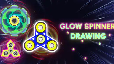 Glow Finger Spinner Art App header