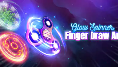 Glow Spinner: Finger Draw Art header
