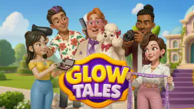 Glow Tales: Merge & Makeover header