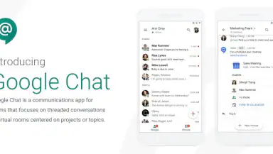 Google Chat header