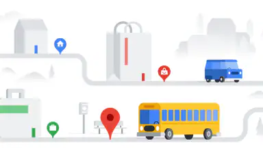 Google Maps Go header