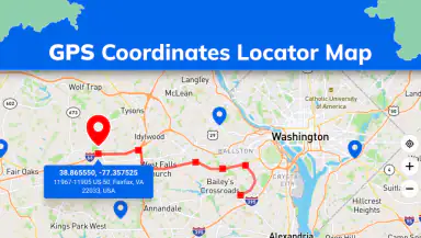 GPS Coordinates Locator Map header