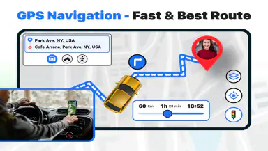 GPS Maps Navigation Directions header