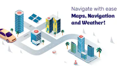 GPS+ Maps, Navigation, Traffic header