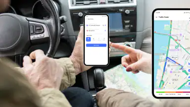 GPS Navigation & Map Direction header