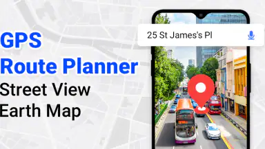 GPS Route Planner: Radar Map header