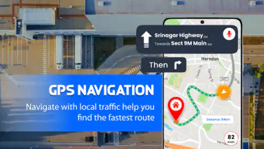 GPS Satellite Earth Map View header