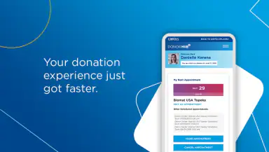 Grifols Plasma Donor Hub header