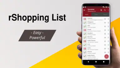 Grocery List App - rShopping header