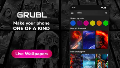 GRUBL™ 4D Live Wallpapers + AI header