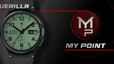 GUERILLA - Analog watch face header