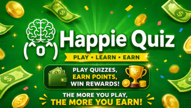 Happie Quiz: Play Earn Rewards header