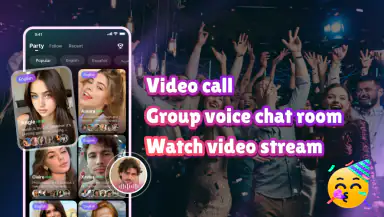 HeyParty - Chat room & Live header