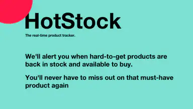 HotStock - in-stock alerts header