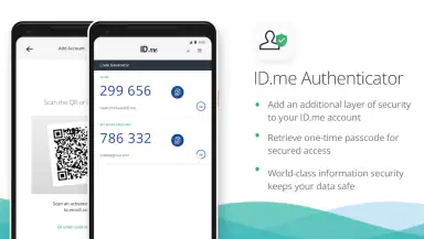 ID.me Authenticator header