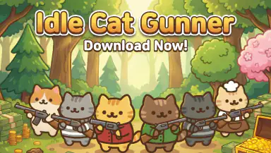 Idle Cat Gunner: Shooter RPG header