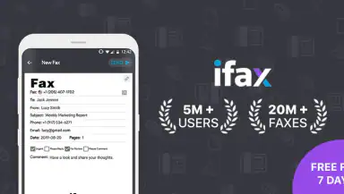 iFax - Send & receive fax app header