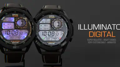 ILLUMINATOR Digital Watch face header