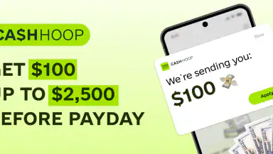 Instant Cash Advance: CashHoop header