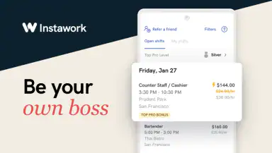 Instawork: Be your own boss header