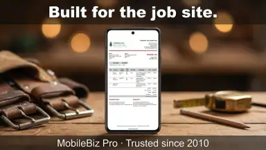Invoice Maker - MobileBiz Pro header
