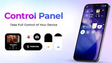 iOS Control Center - Panel header