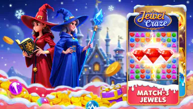 Jewel Craze: Match 3 Puzzle header