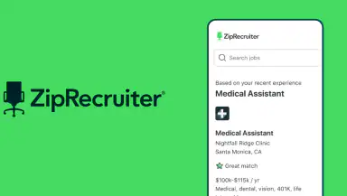 Job Search by ZipRecruiter header
