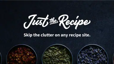 Just the Recipe: Recipe Keeper header