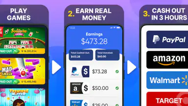 JustPlay: Earn Money or Donate header