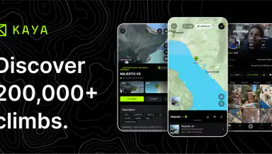 KAYA: THE CLIMBER’S APP header