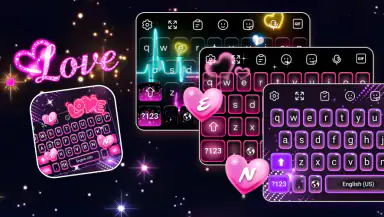 Keyboard - Neon Love Theme header