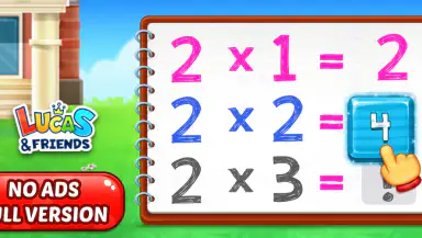 Kids Multiplication Math Games header