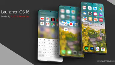 Launcher iOS 26 header