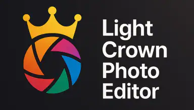 Light Crown Photo Editor header