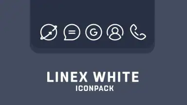 LineX White Icon Pack header